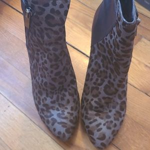 Vince Camuto leopard bootie
